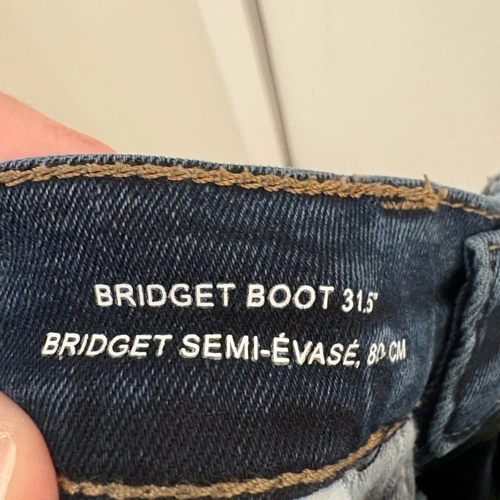 DL1961 Bridget High Rise Instasculpt Boot Cut Jeans in Seacliff Size 25